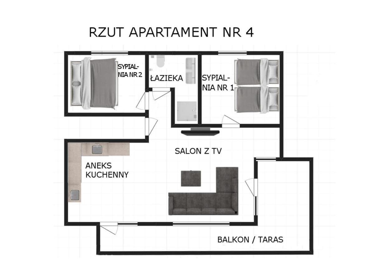 Apartament Nr 4 U Miska Z Dwoma Sypialniami Zakopane Luaran gambar